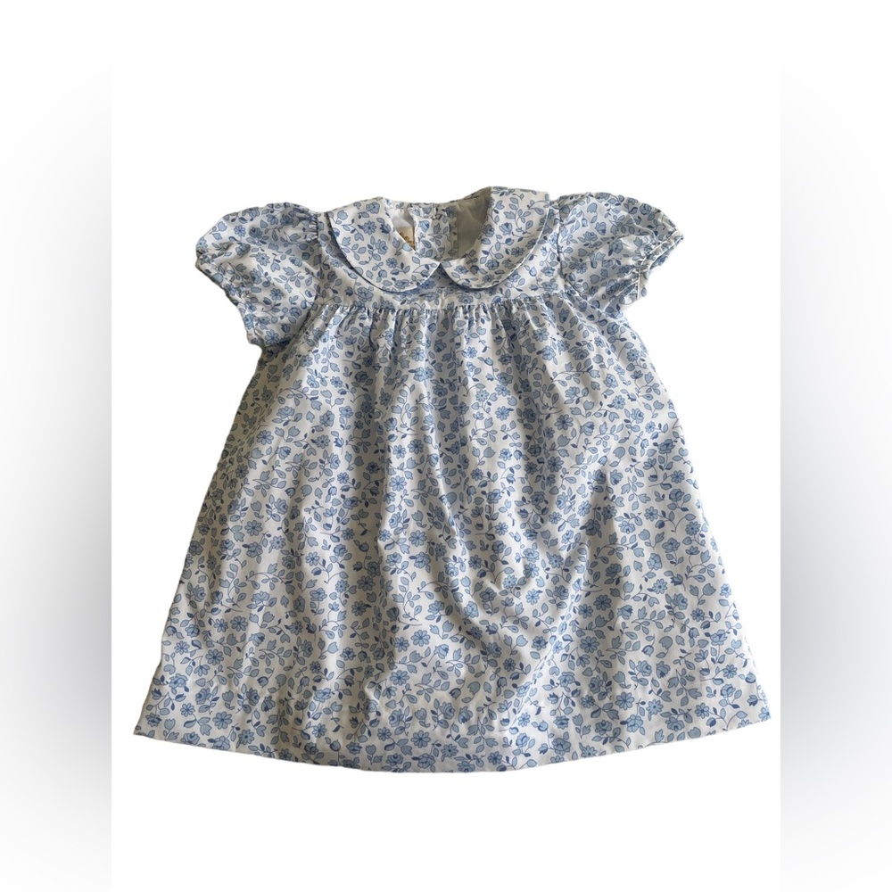 The Beaufort Bonnet Company Blue Floral Kids Dress